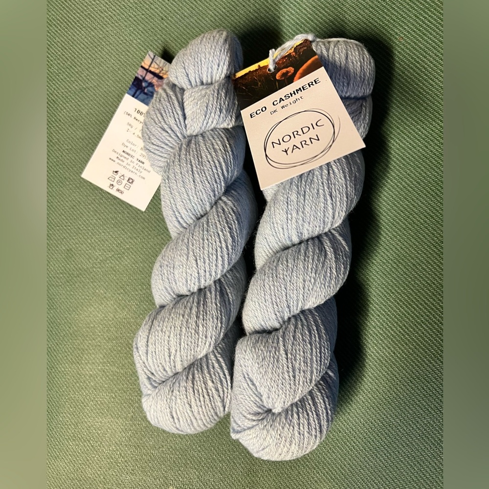 Nordic Yarn Eco Cashmere - 2 skeins as shown